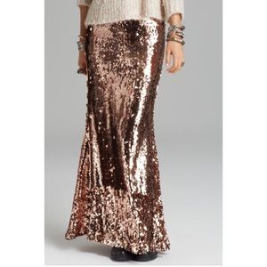 Sequin Free People Maxi Skirt